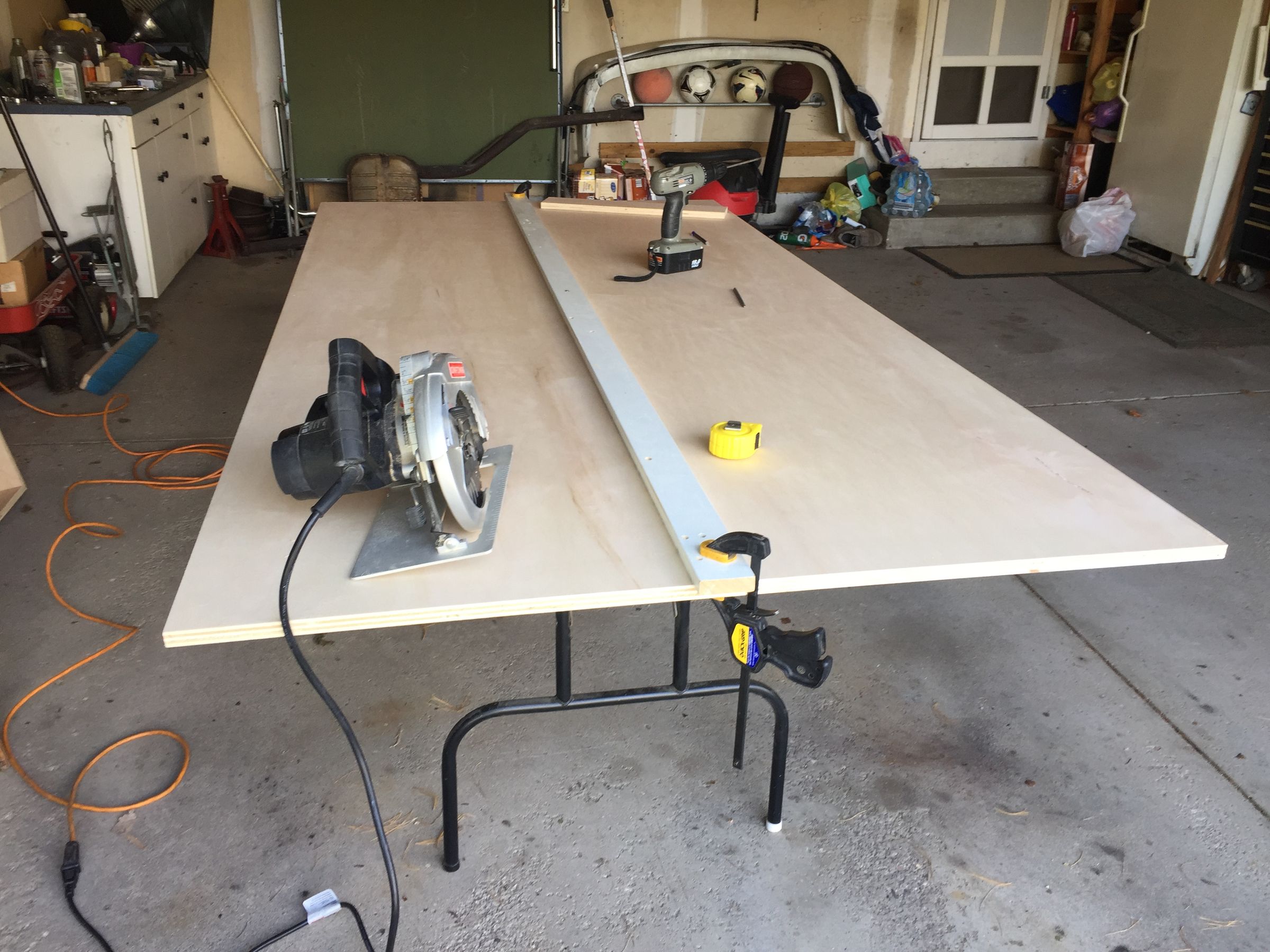 No Table Saw? No Problem! Build a Portable Cutting Table and Use Your ...