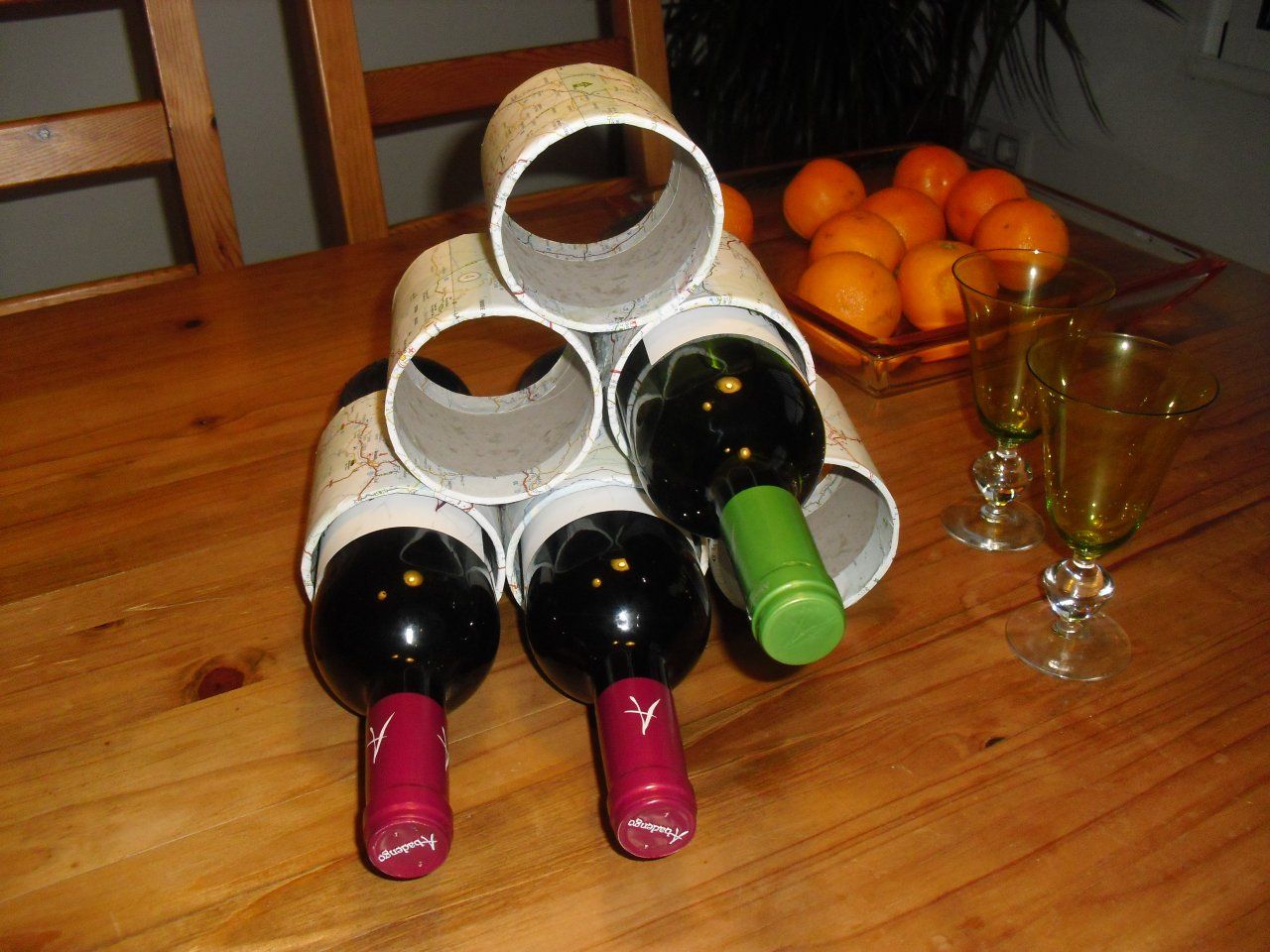 Tube Wine Rack 4 Steps Instructables