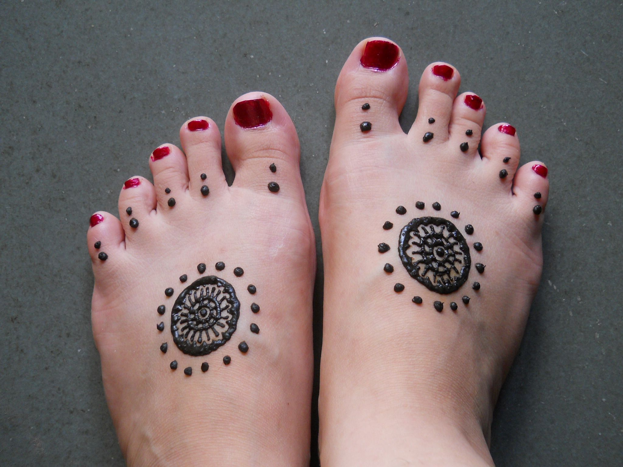 Simple Henna Design For Feet Instructables