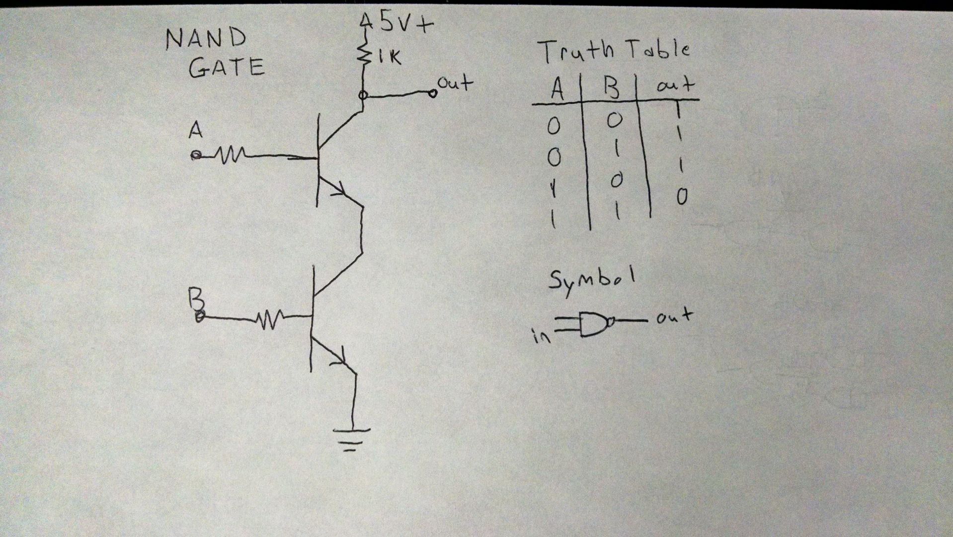 Build a NAND Gate From Transistors Instructables