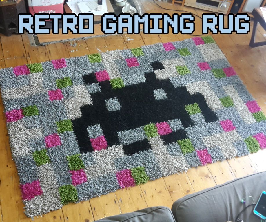 Retro Gaming Rug 3 Steps (with Pictures) Instructables