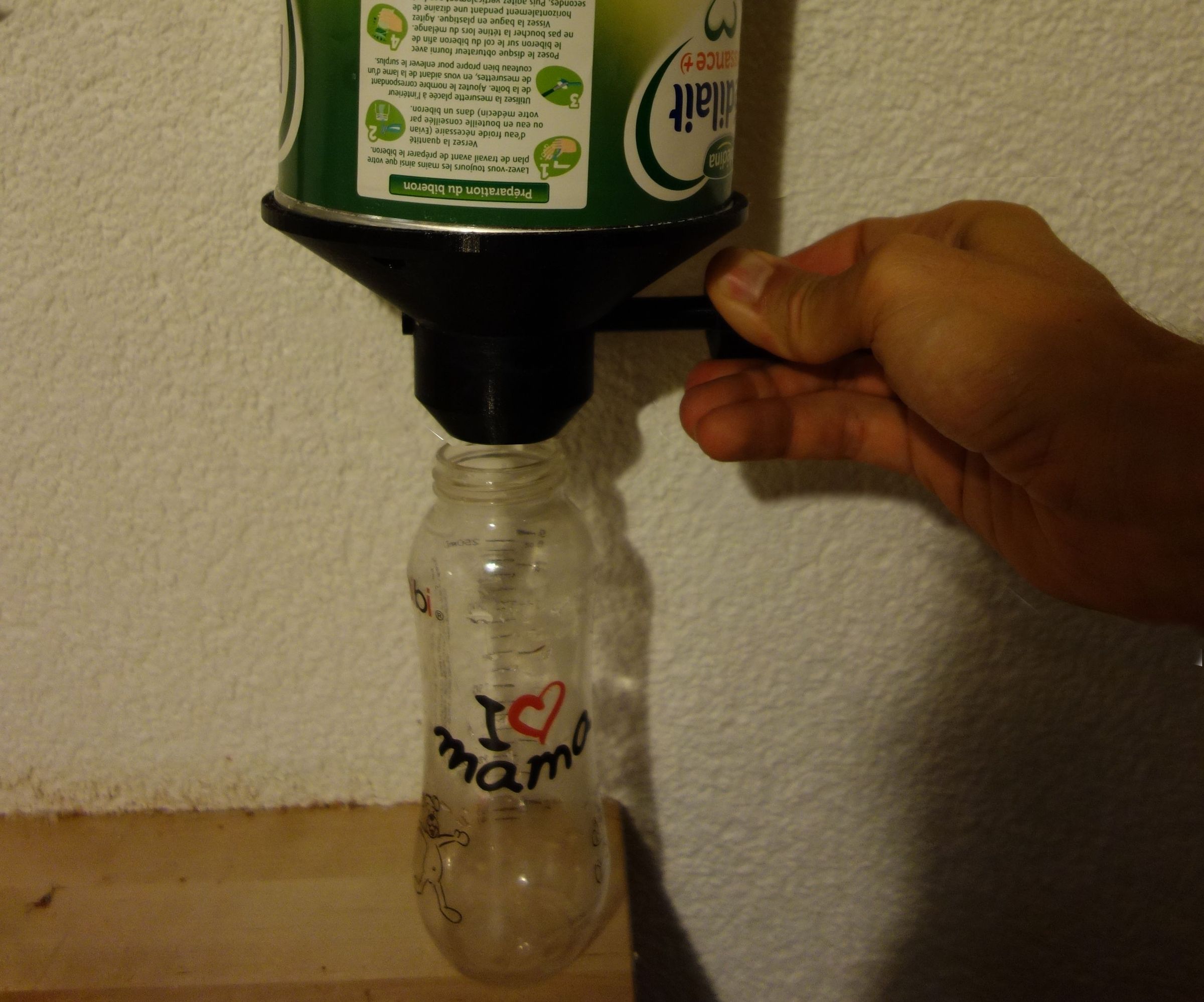 DIY guide for Baby's Bottle Milk Powder Dispenser with step-by-step instructions