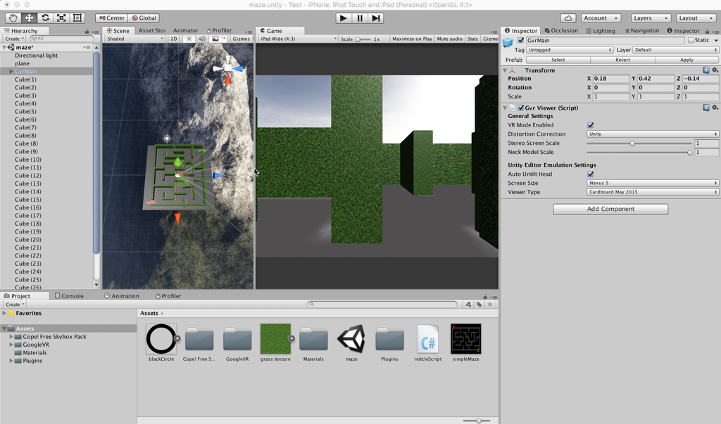 mobile virtual reality game in under 15
