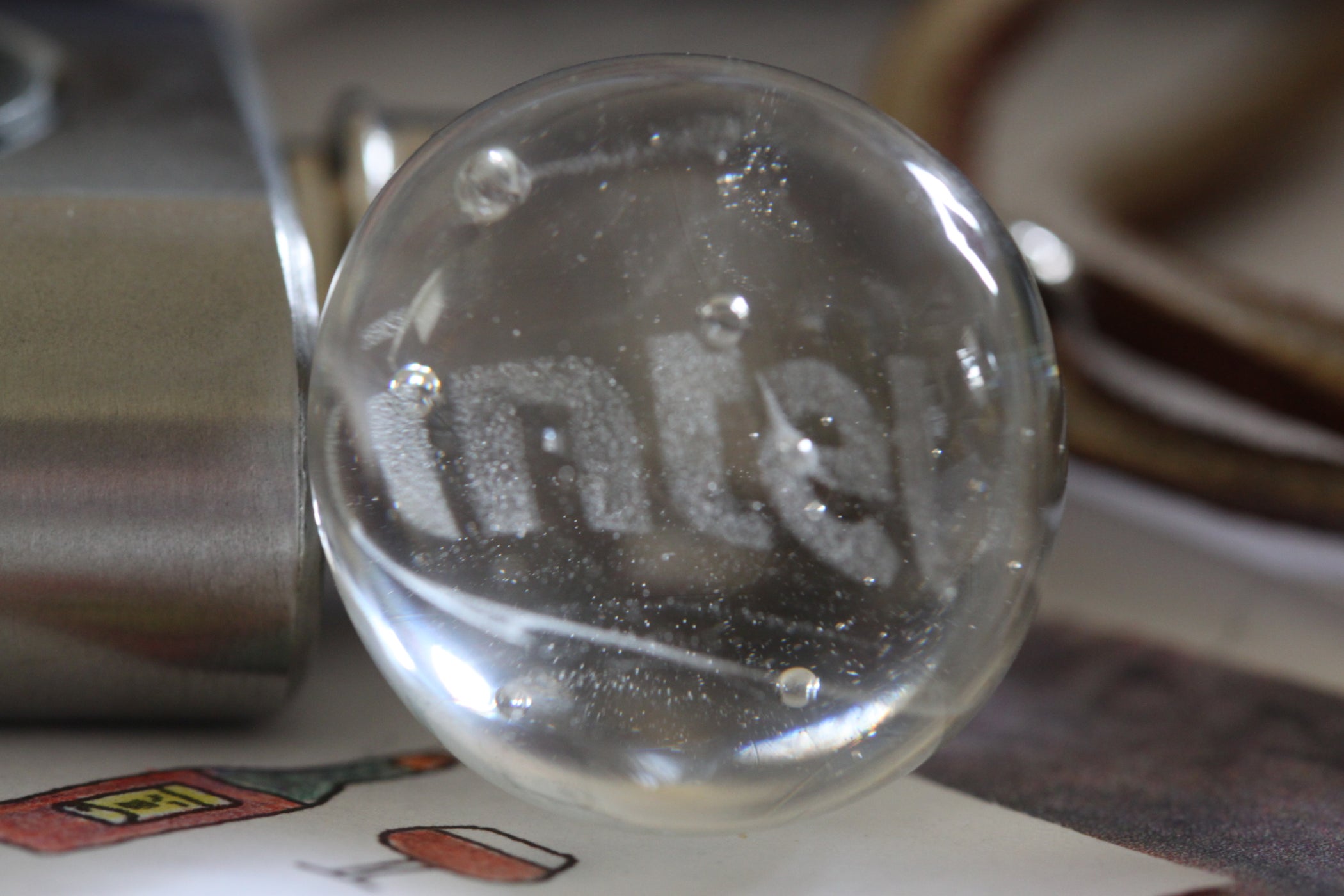 How to Make a Glass Marble With an Embedded Precision Image 4 Steps