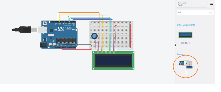 TMP36 Temperature Sensor and LCD Display Using Arduino (Tinkercad) : 7 ...