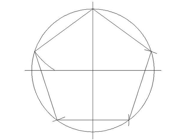 How To Draw Pentagon Without Using Protractor - Youtube