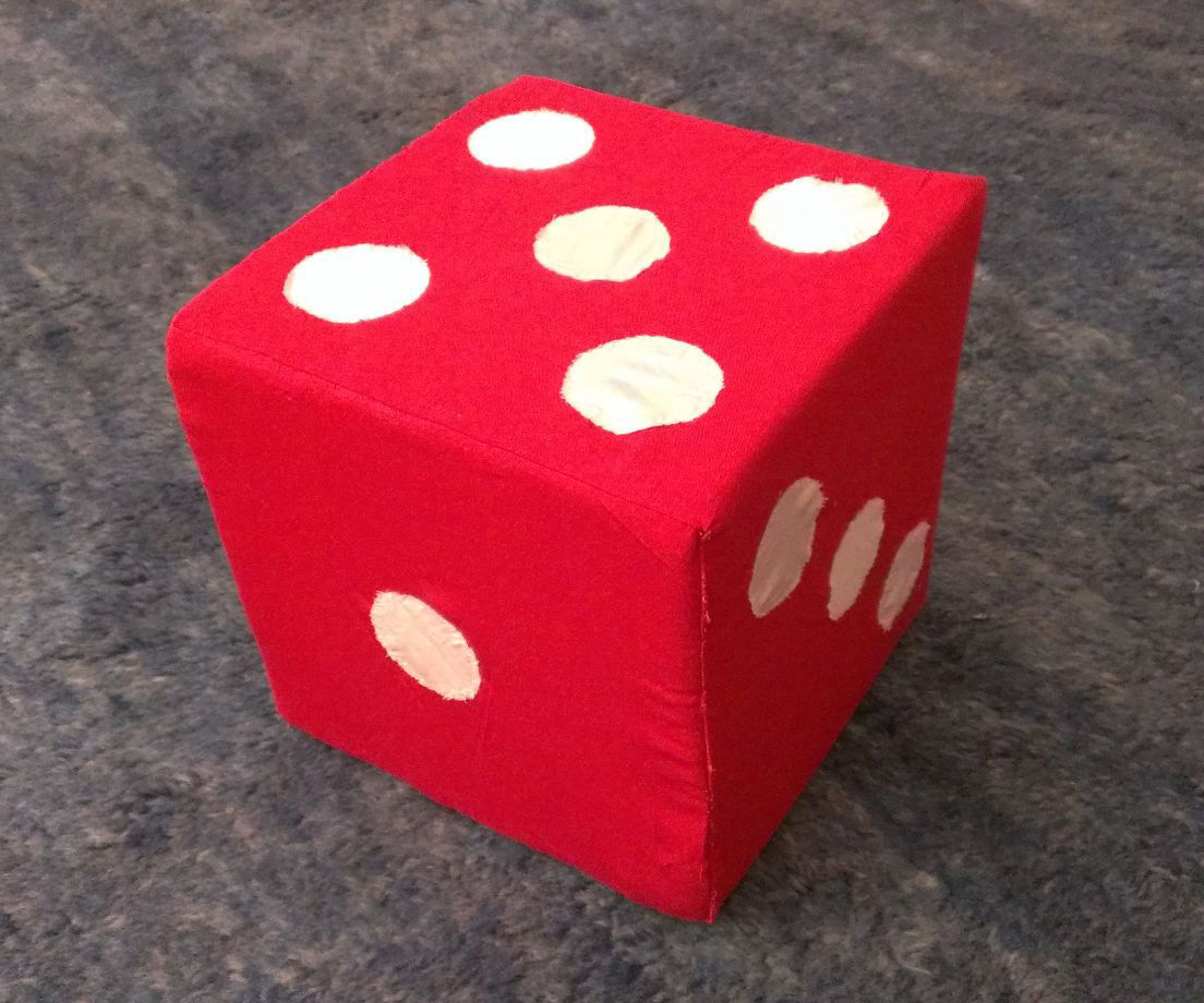 large plush dice