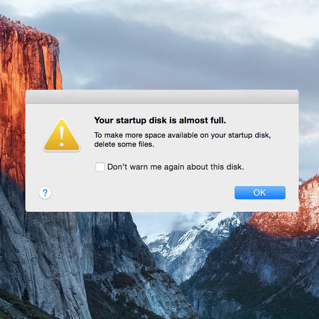 mac os x startup disk is full mac os x startup disk is full