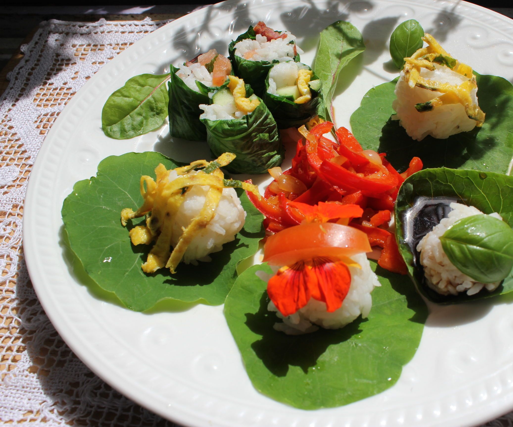 Organic Seaweedless Sushi - Growing Your Own Sushi Wraps From Edible, Easy-to-cultivate Leaves.