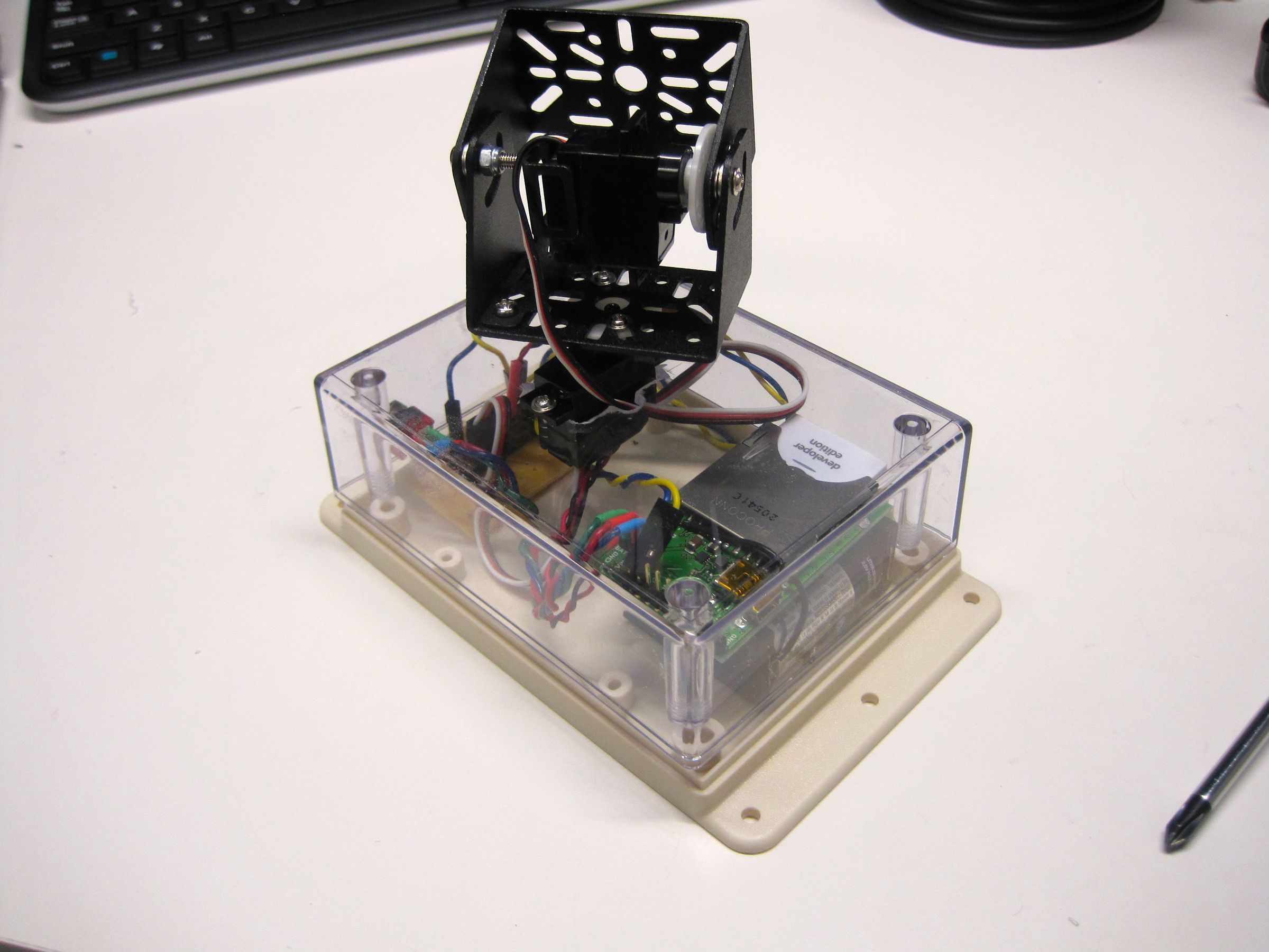 ImpBot: a Pan-Tilt Electric Imp Robot