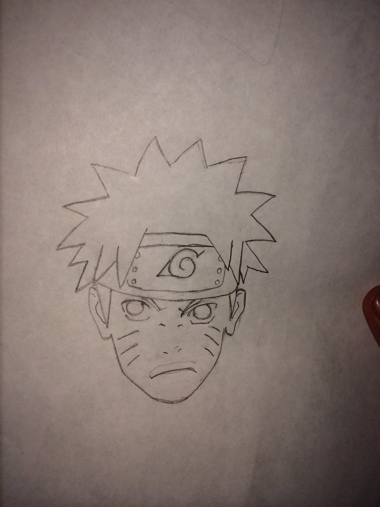 How To Draw Naruto 7 Steps Instructables How To Draw Naruto 7 Steps Instructables