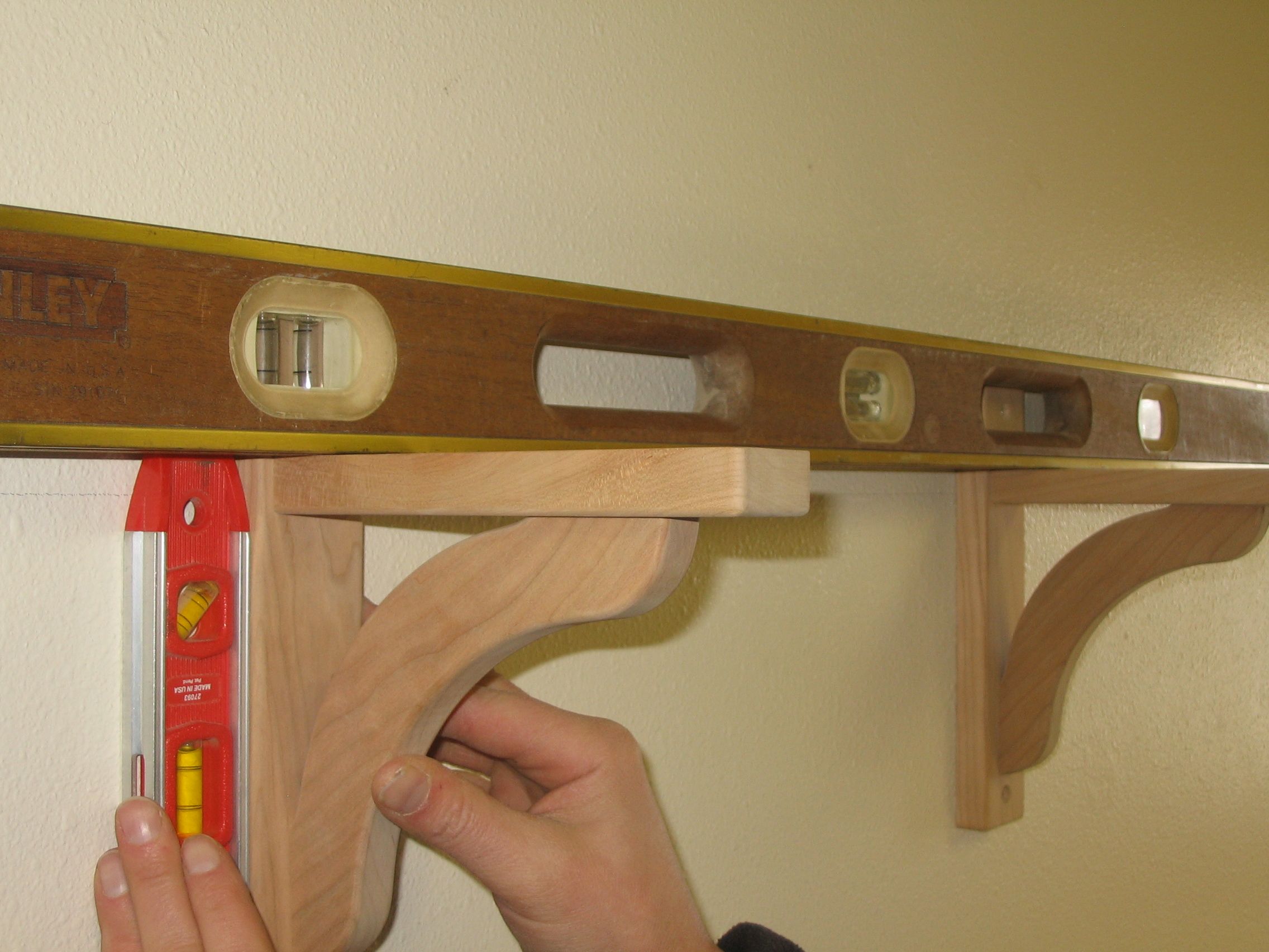 How to Mount a Shelf With Wood Shelf Brackets 16 Steps (with Pictures