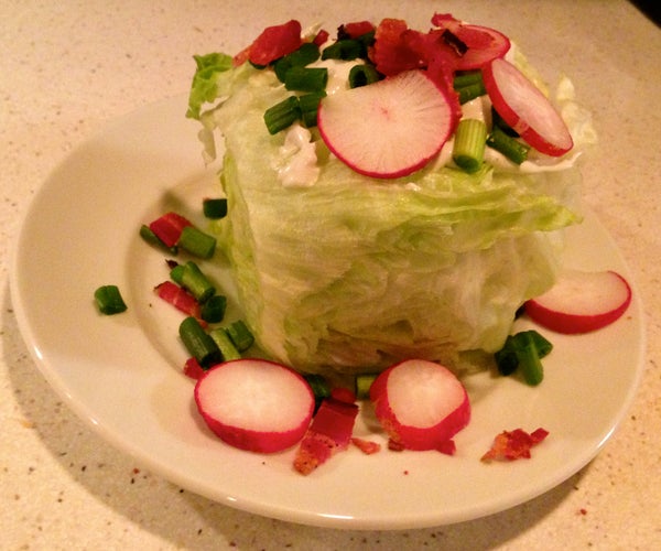 Giant Blue Cheese Wedge Salad - Use the Whole Head