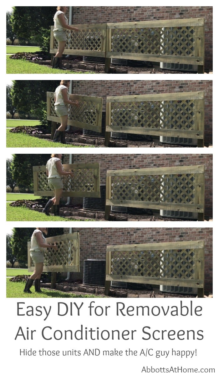 Build a Removable Screen to Hide Your Air Conditioners 6 Steps (with