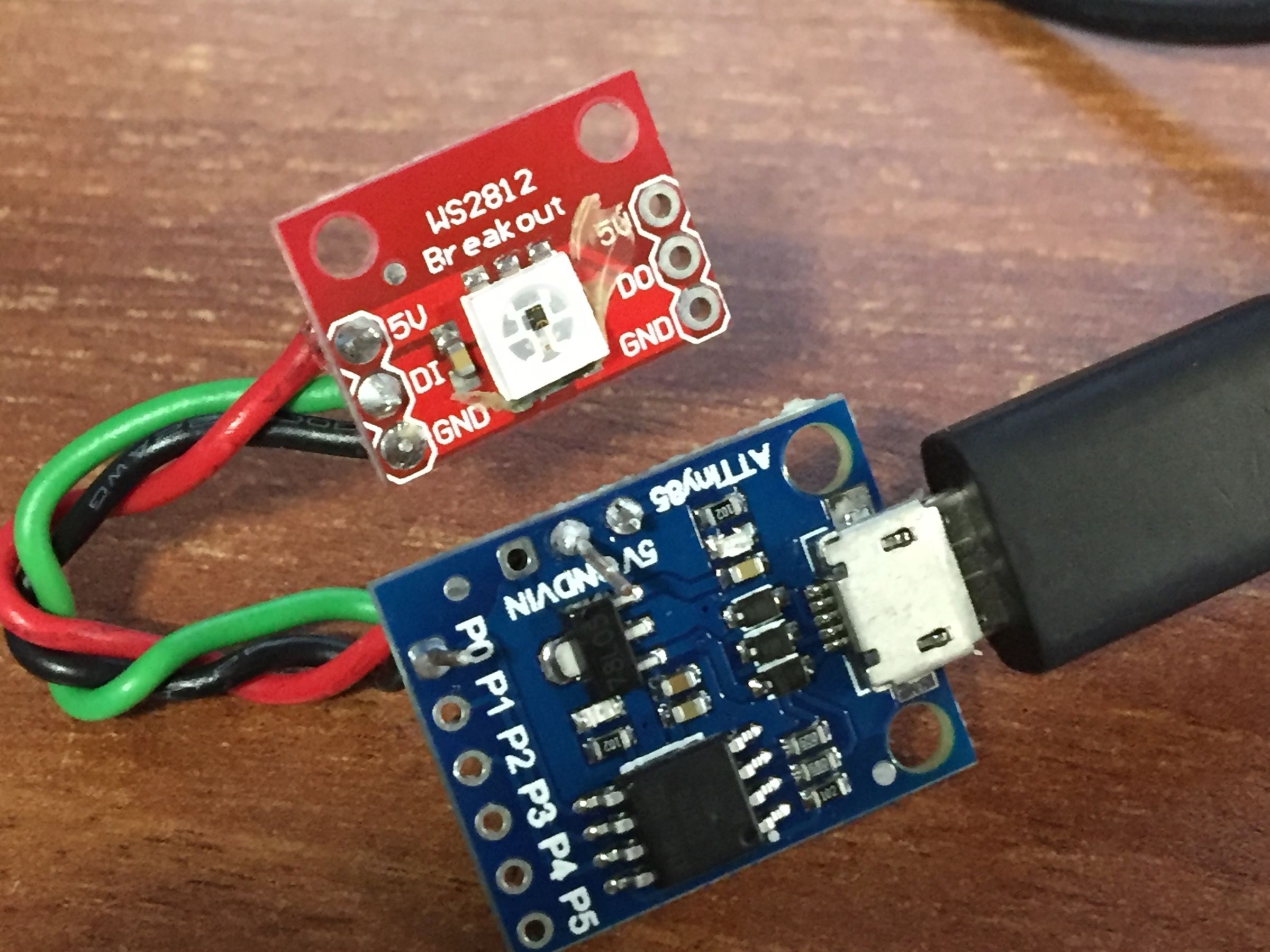 USB NeoPixel Deco Lights (via Digispark / ATtiny85)