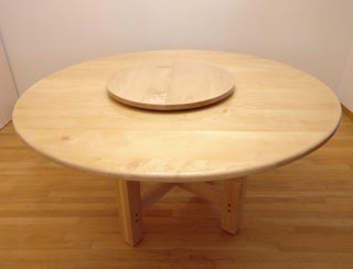Make A Large Round Dining Table With Turntable 10 Steps Pictures Instructables Large Round Dining Table With Turntable, Make Round Dining Table