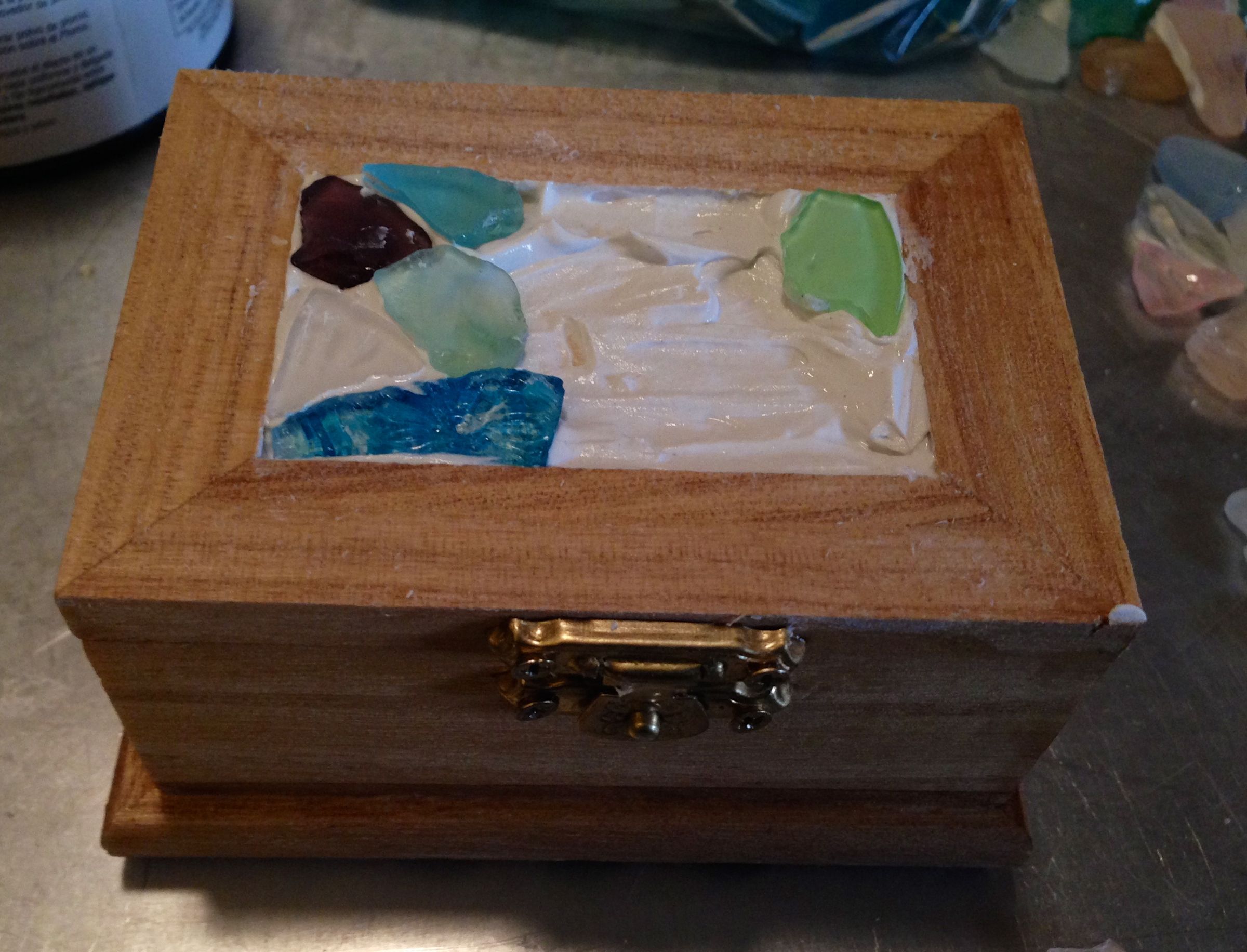 Sea Glass Mosaic Jewelry Box Instructables