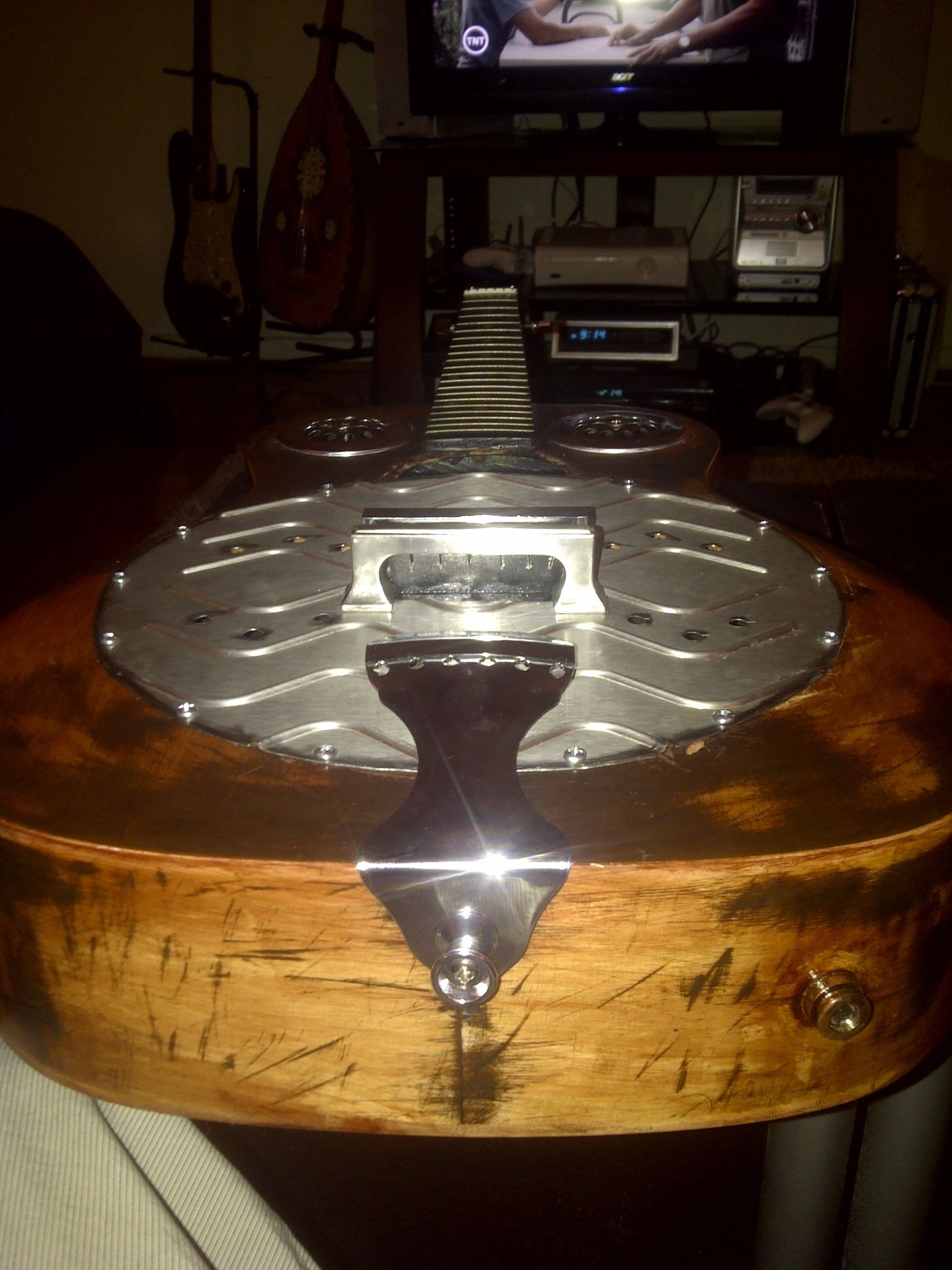 Converting a Cheap Acoustic Guitar to a Cheap Resonator Guitar 7