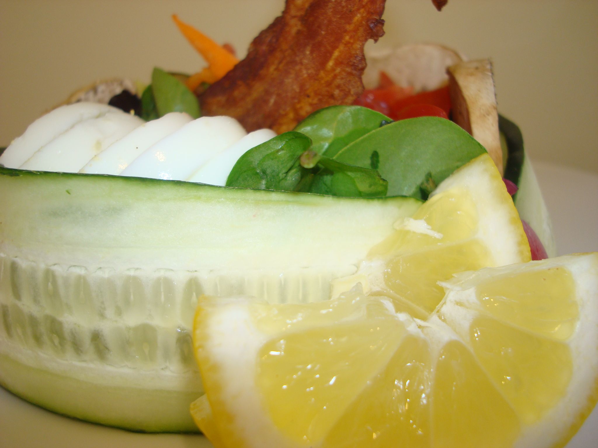 Cucumber Wrapped Bacon Salad