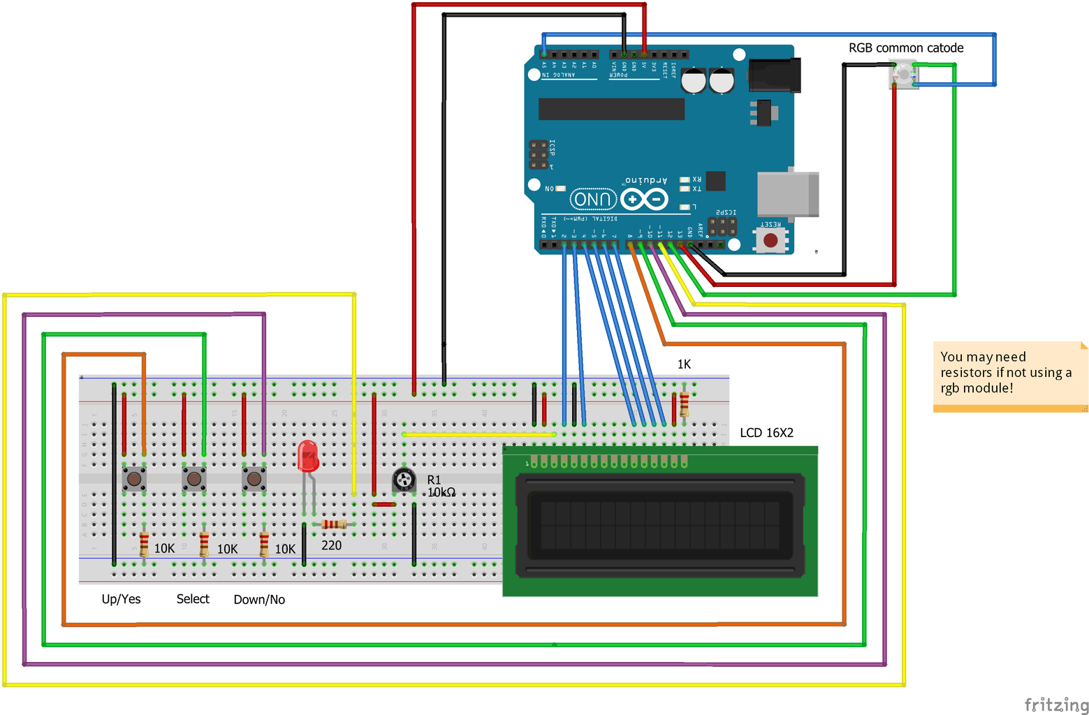 Arduino LCD 16x2. Turn Single Screen Into Multiple Screens. : 5 Steps ...