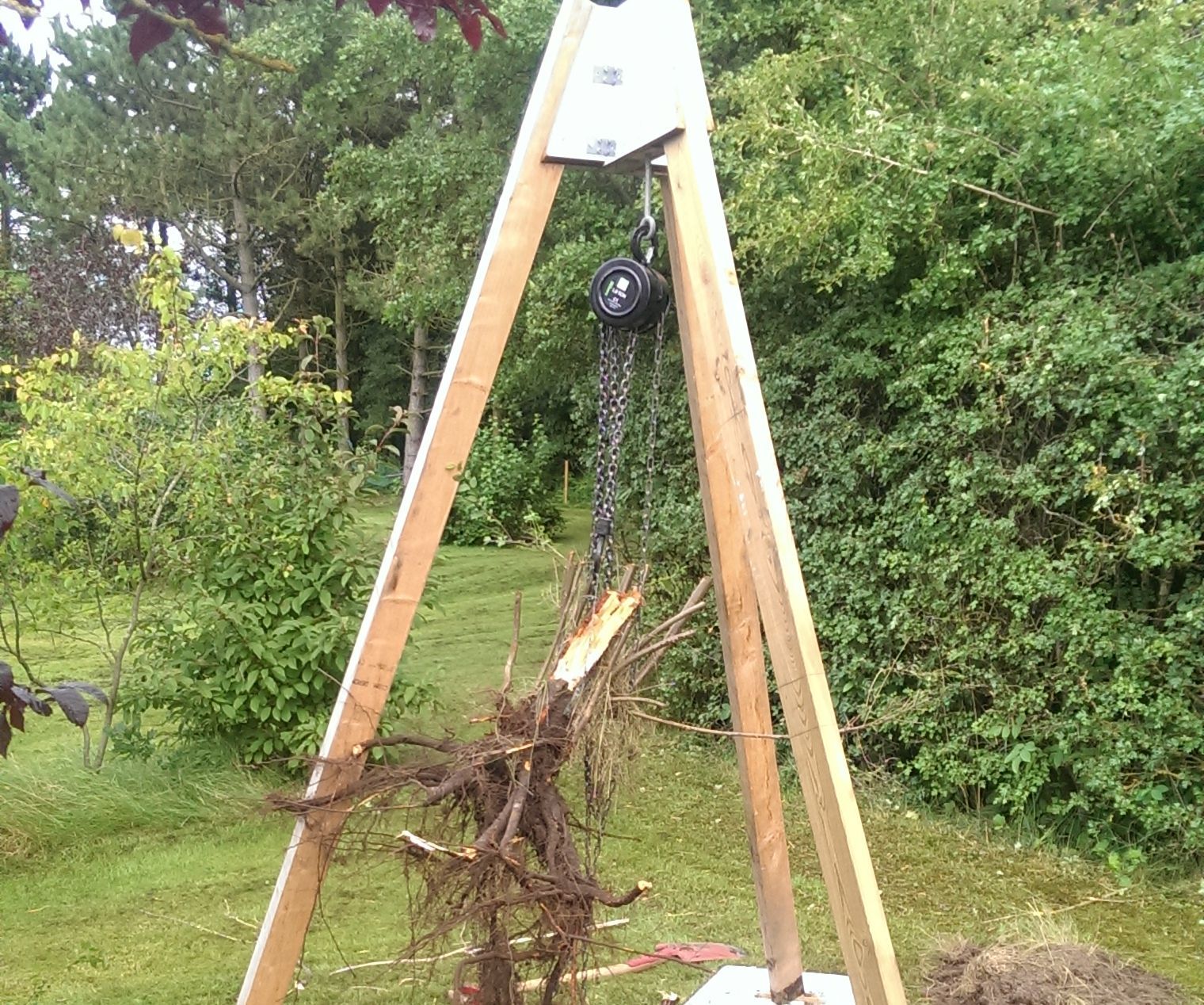 Root Pulling Crane 5 Steps Instructables