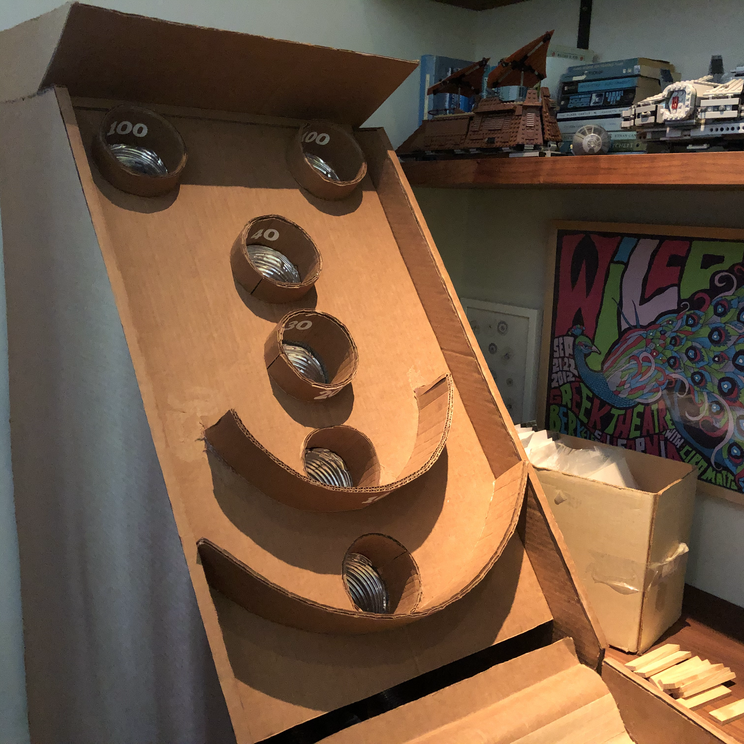 FullSized Cardboard Skeeball Machine 10 Steps (with Pictures