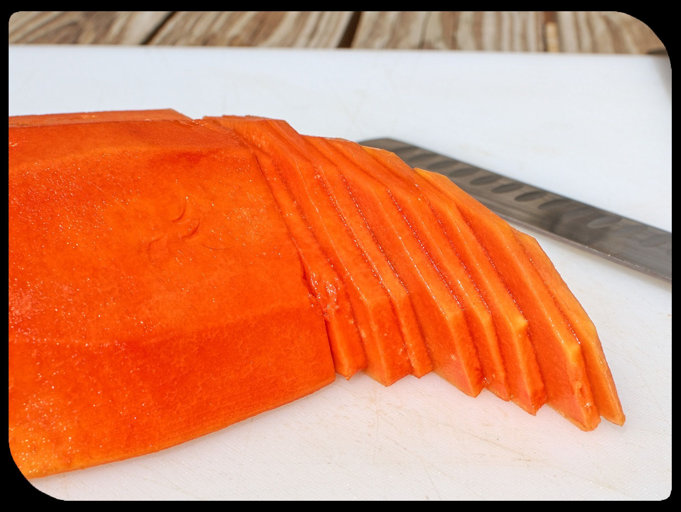 Fresh Papaya Cleaning and Cutting 3 Steps (with Pictures