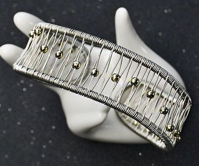Wire Wrapped Jewelry – How to Make a Seed Beaded Wire Wrapped Bangle Bracelet