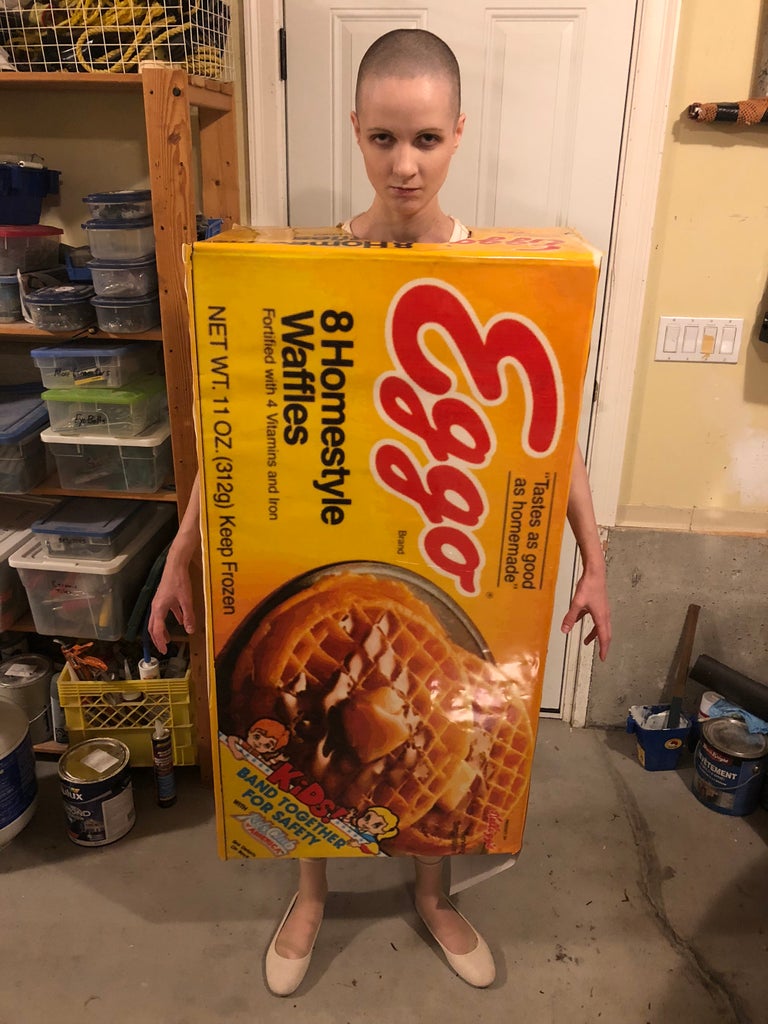 Stranger Things Eggo Waffle Box Costume 4 Steps With Pictures Instructables Stranger Things Eggo Waffle Box Costume 4 Steps With Pictures Instructables