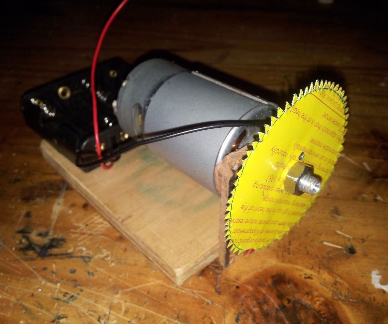 DIY Rotary Cardboard Saw 5 Steps Instructables