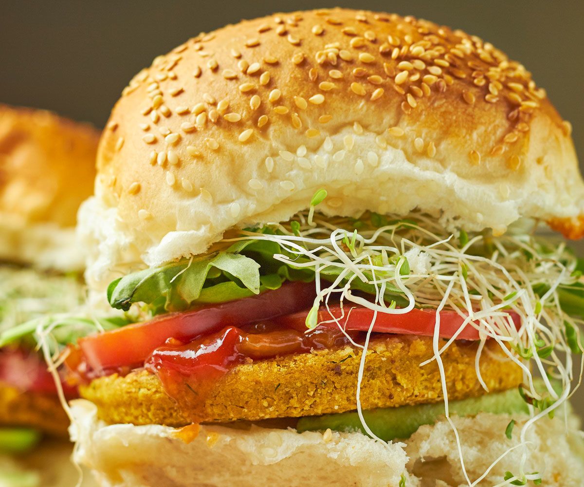 Chickpea, Pumpkin and Dill Burgers