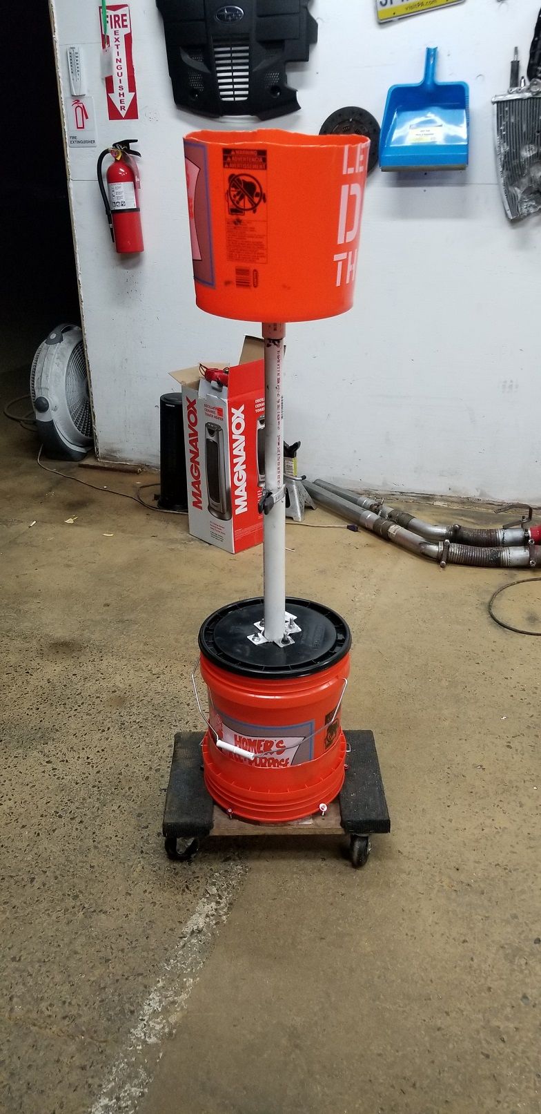 Diy Telescoping Oil Drain Pan W Dolly For Lifts 9 Steps Instructables
