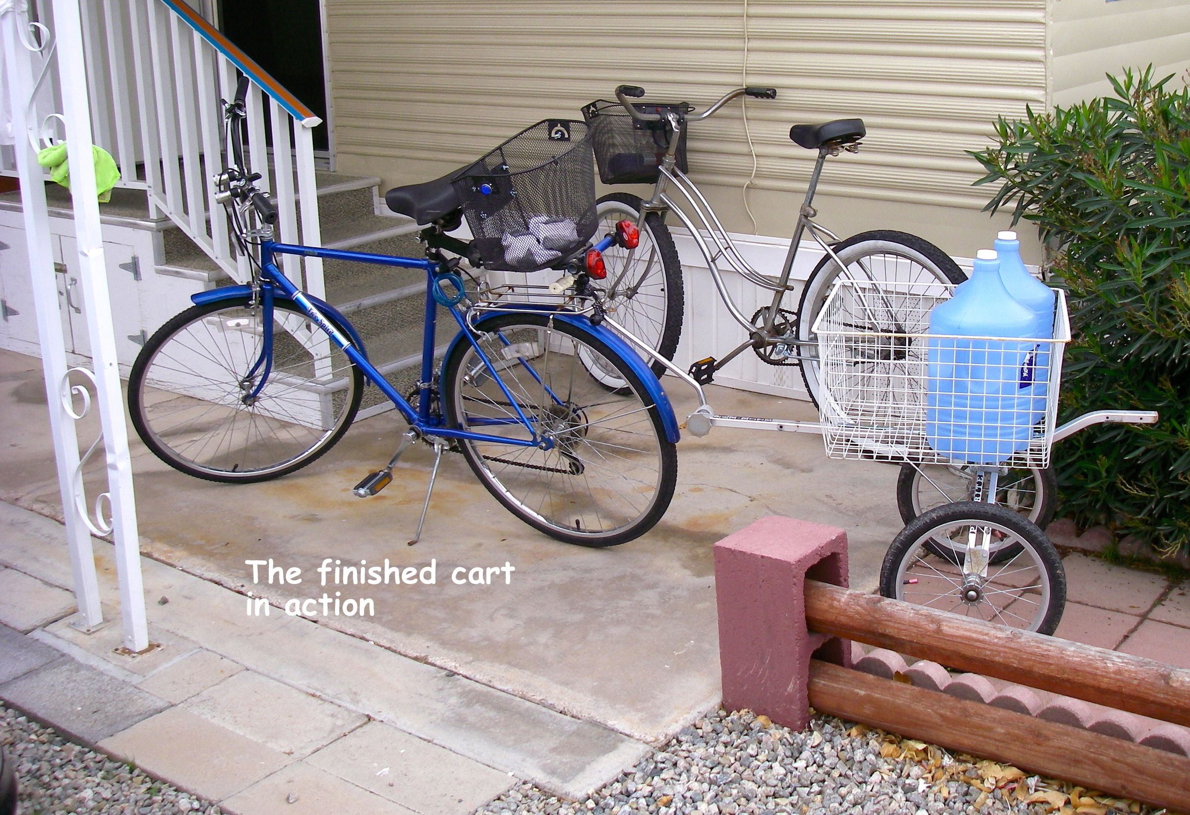 bike pulling cart