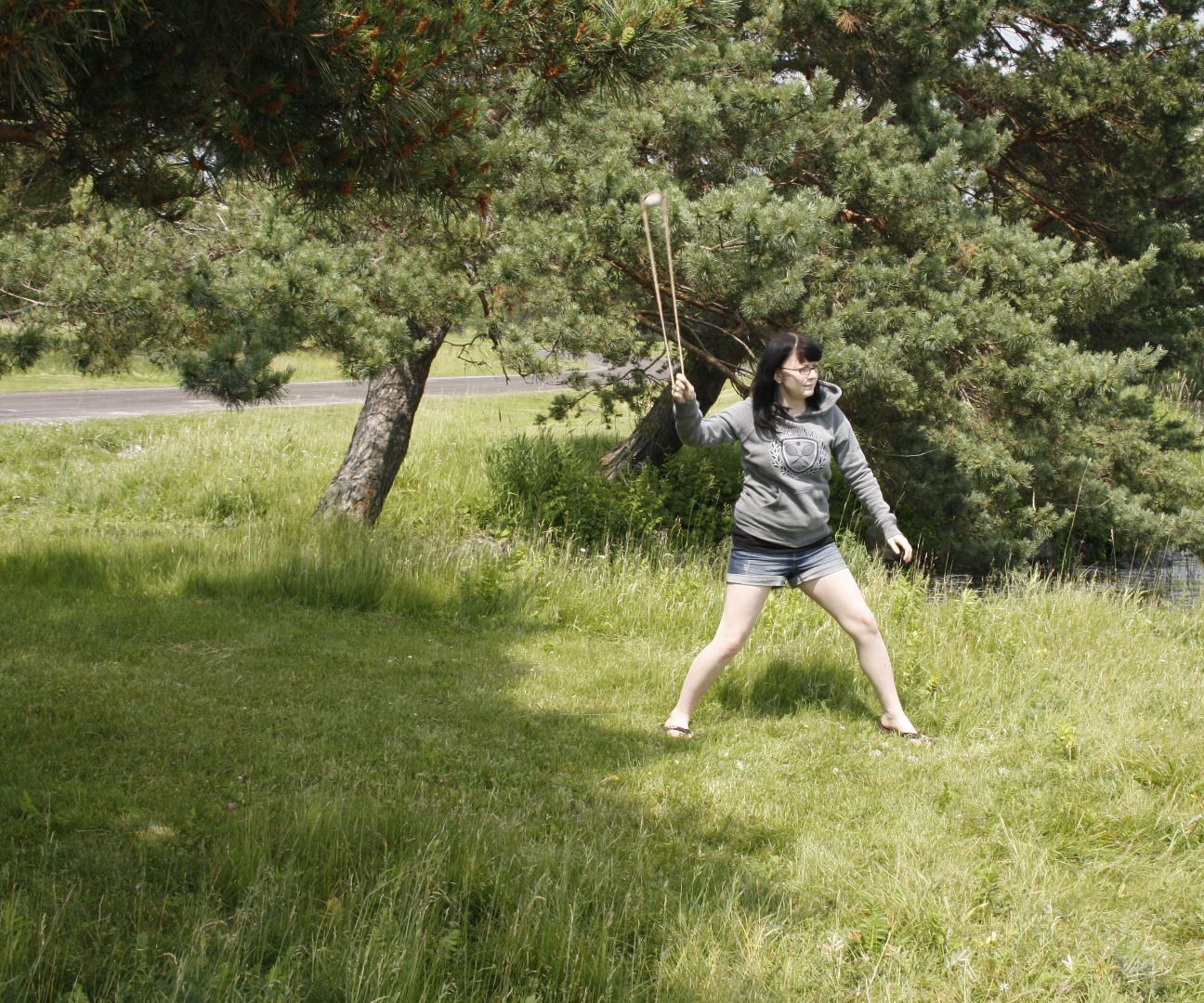 Aztec Split Pouch Sport/Hunting Stone Sling