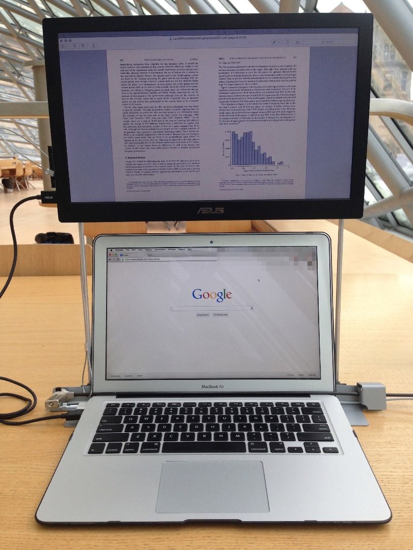 Secured MacBook Air With Portable 