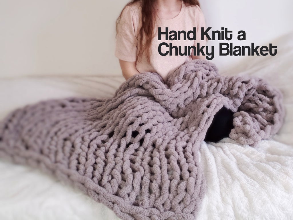 Easy Chunky Hand Knitted Blanket In One Hour 9 Steps With Pictures Instructables Easy Chunky Hand Knitted Blanket In One Hour 9 Steps With Pictures Instructables