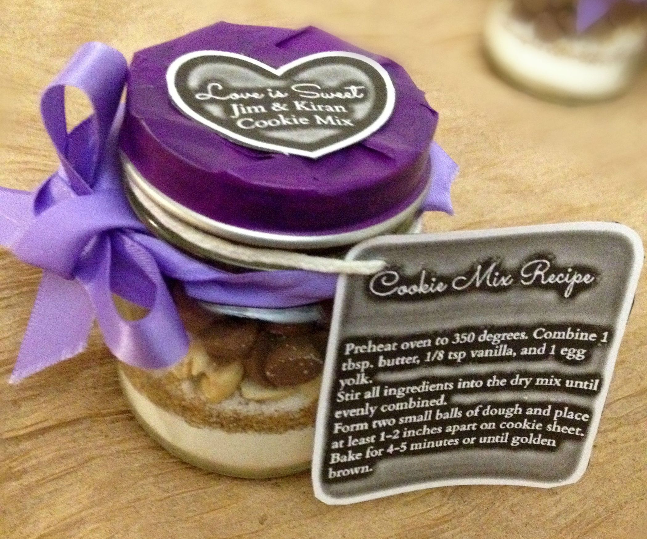 DIY Mason Jar Cookie Mix Wedding Favor 6 Steps (with Pictures