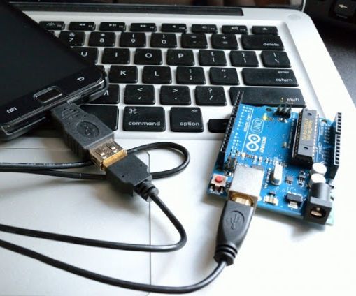 DIY guide for Arduino Android USB serial communication with OTG cable with step-by-step instructions