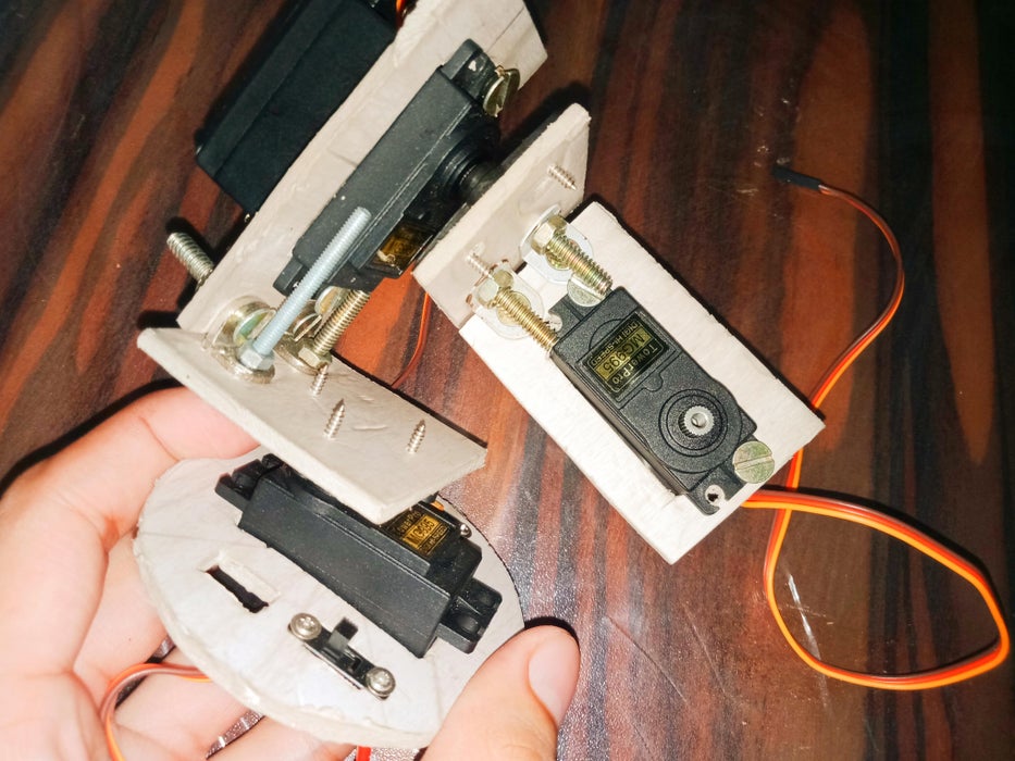 Next, Using the Same Method I Secured the Roll Servo. the Parts Are Specifically Designed to Easily Fit the MG995 Servos