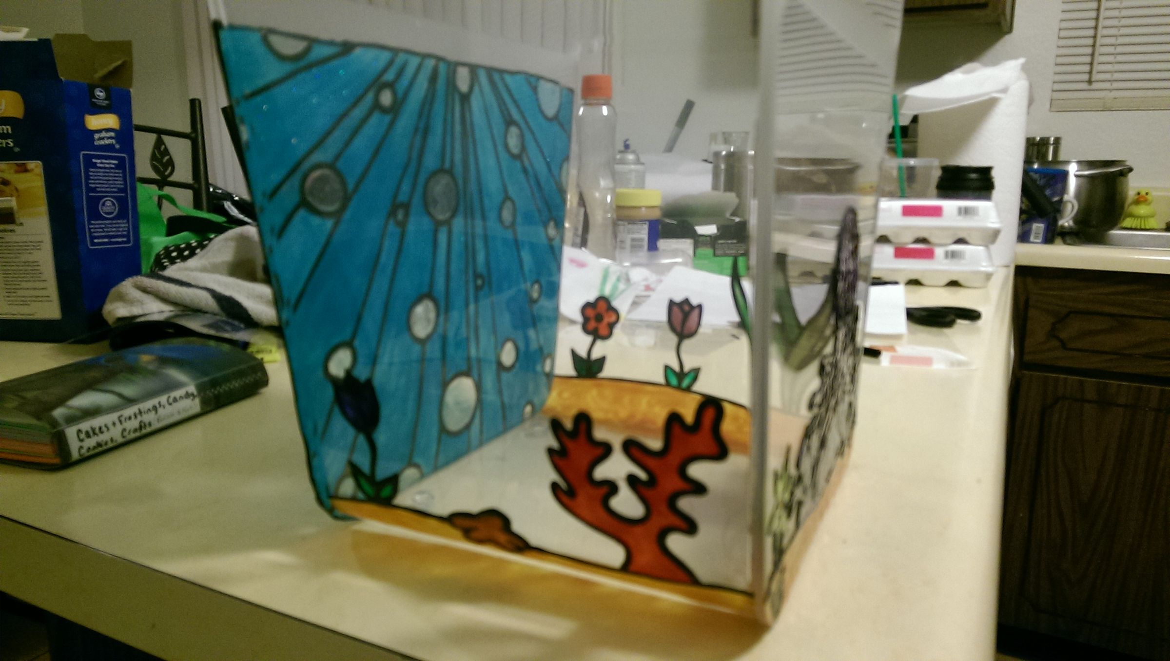 Stained Glass Octopus's Garden Fish Tank 5 Steps (with Pictures