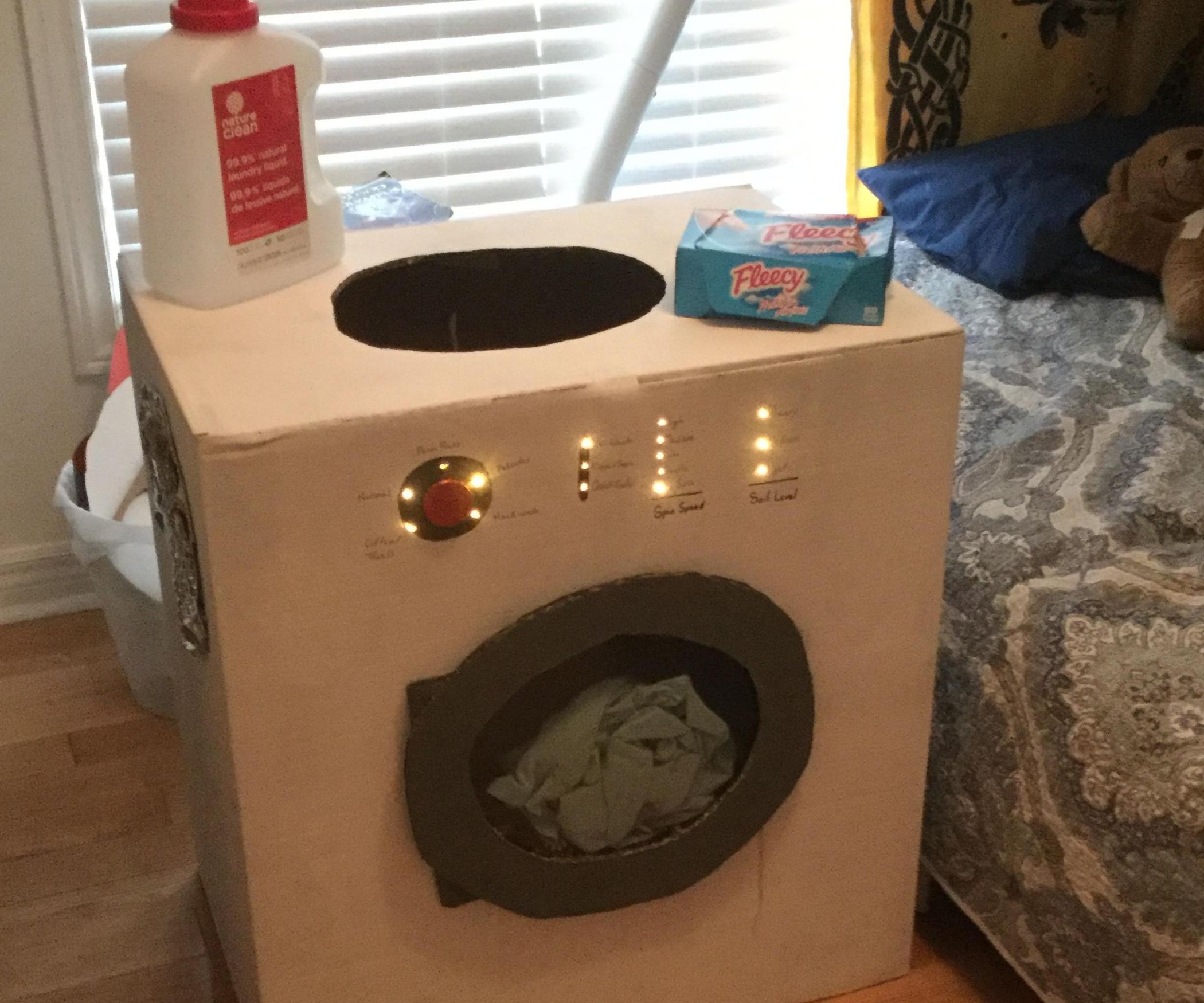 Light Up Washing Machine Costume! 10 Steps Instructables