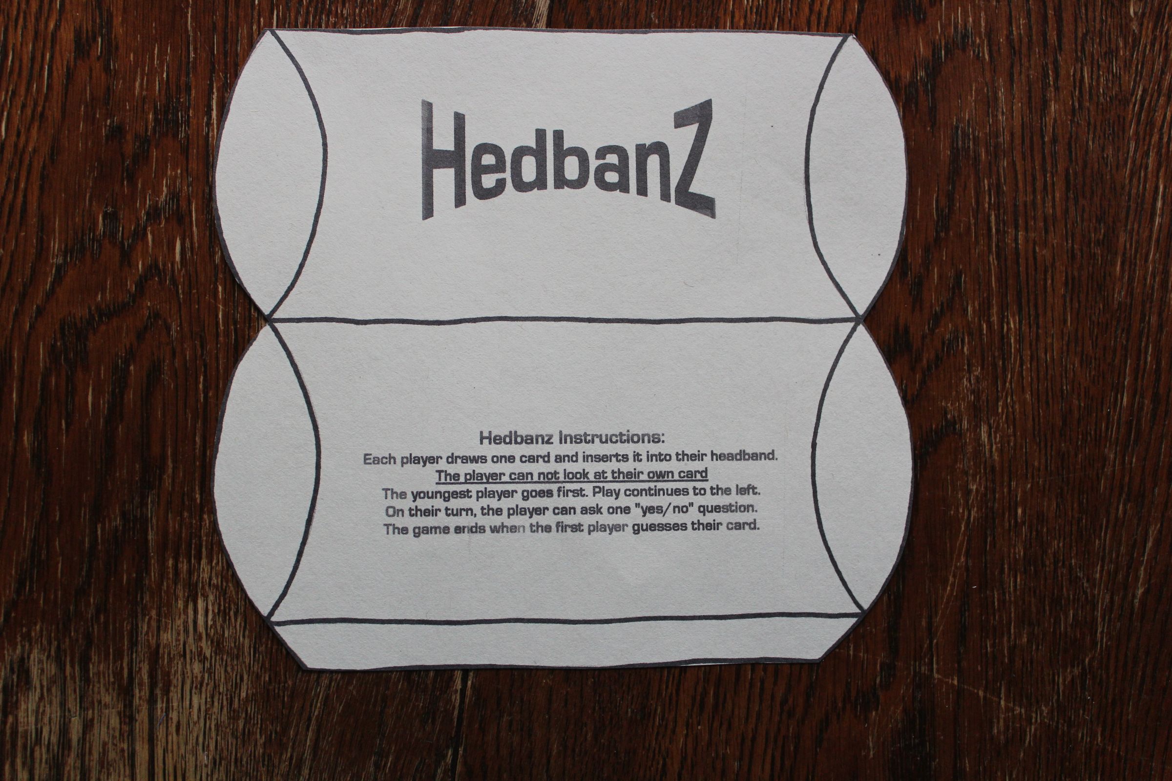 Homemade "Hedbanz" Game 4 Steps Instructables
