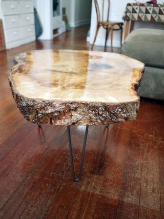 live edge maple and epoxy table 6 steps with pictures instructables