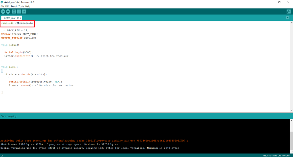 Irremote h no such file or directory Irremote h no such file or directory