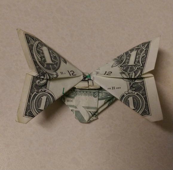 Money Origami Butterfly 14 Steps With Pictures Instructables