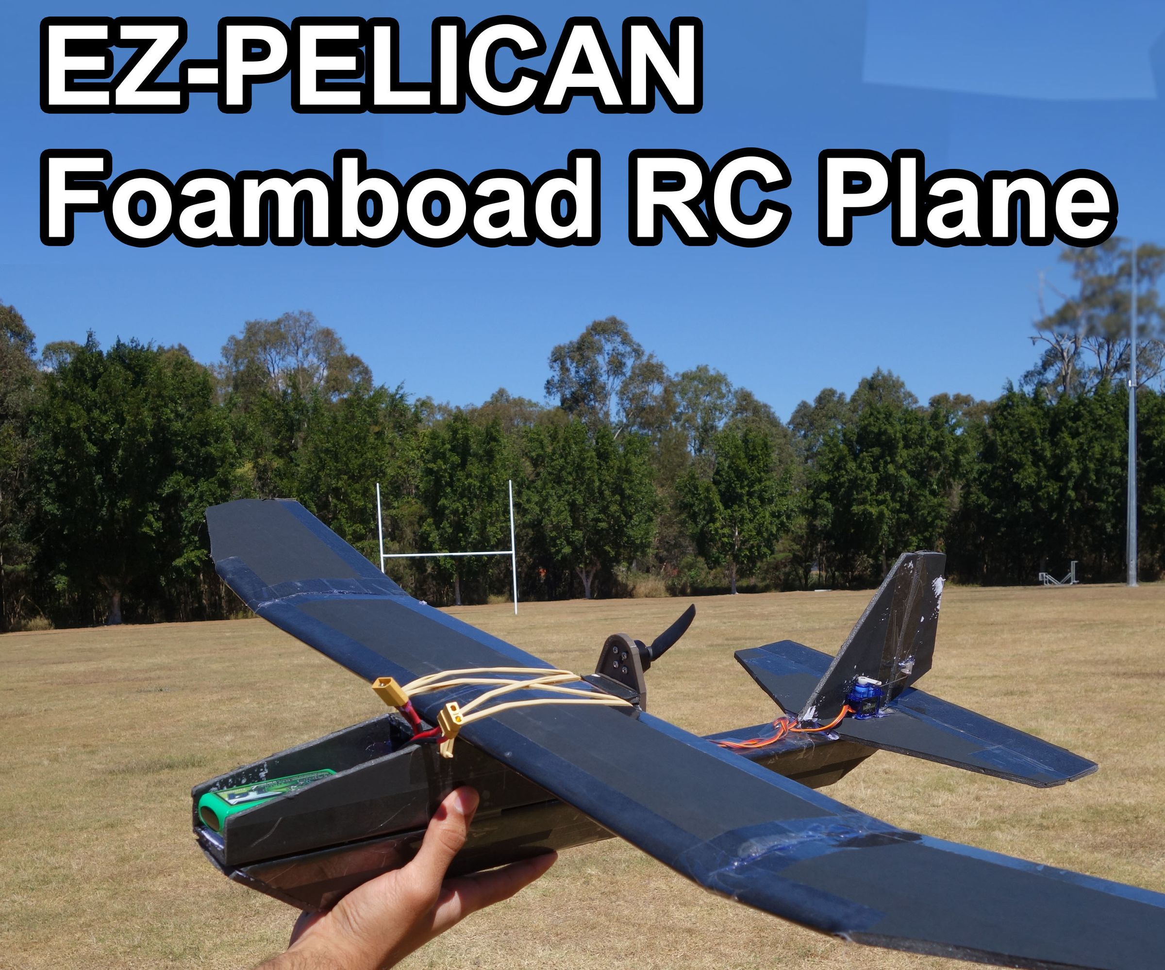 Step-by-step guide for ez-pelican - durable, easy to build and fly radio control plane DIY Project DIY project
