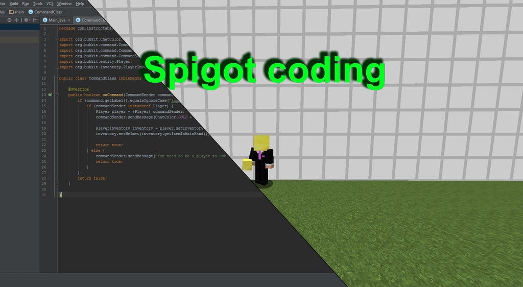 Minecraft Spigot Server Mod Creation 14 Steps Instructables
