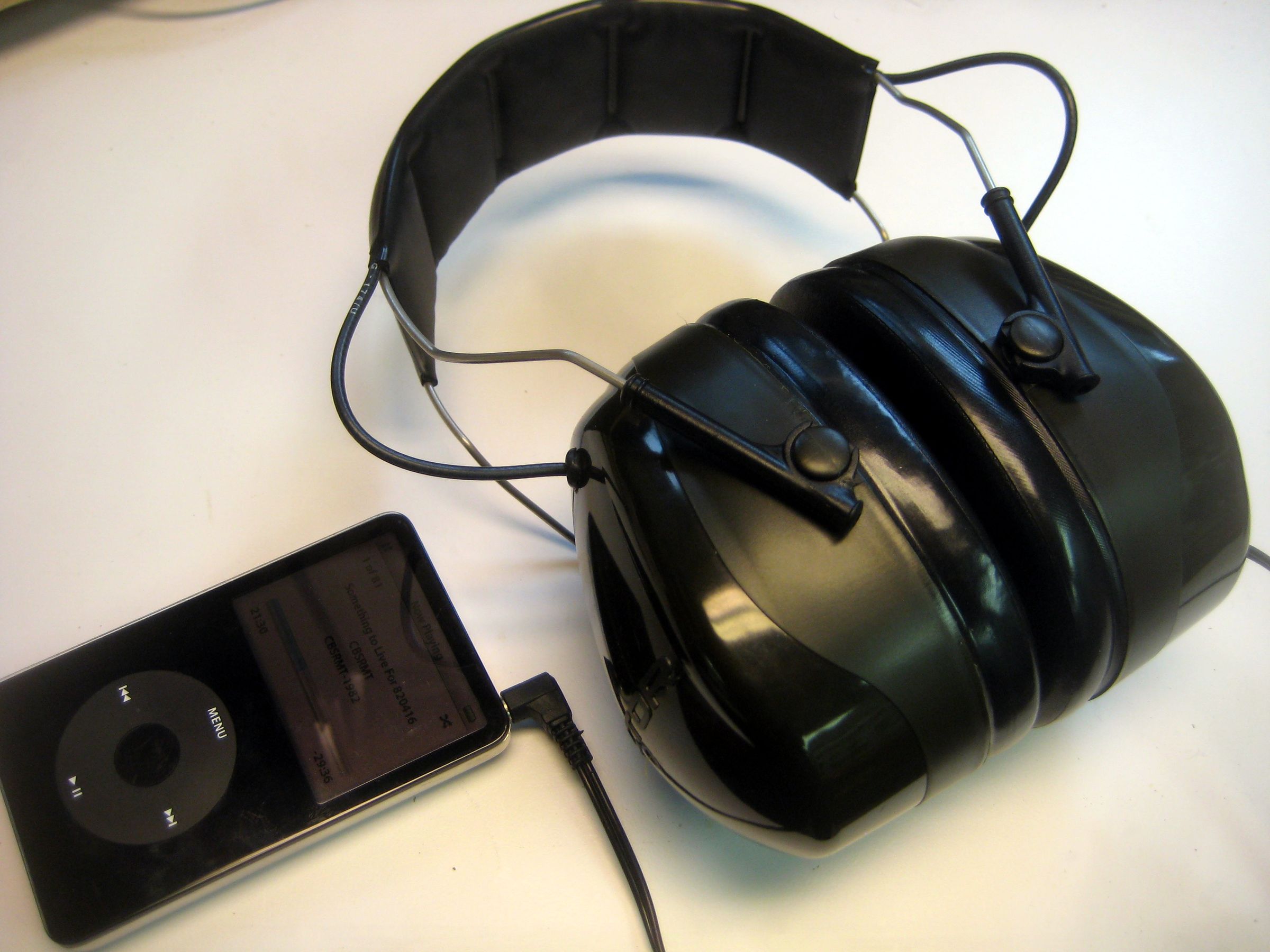 Hearing Protection Headphone Conversion for IPod : 5 Steps (with Pictures)  - Instructables