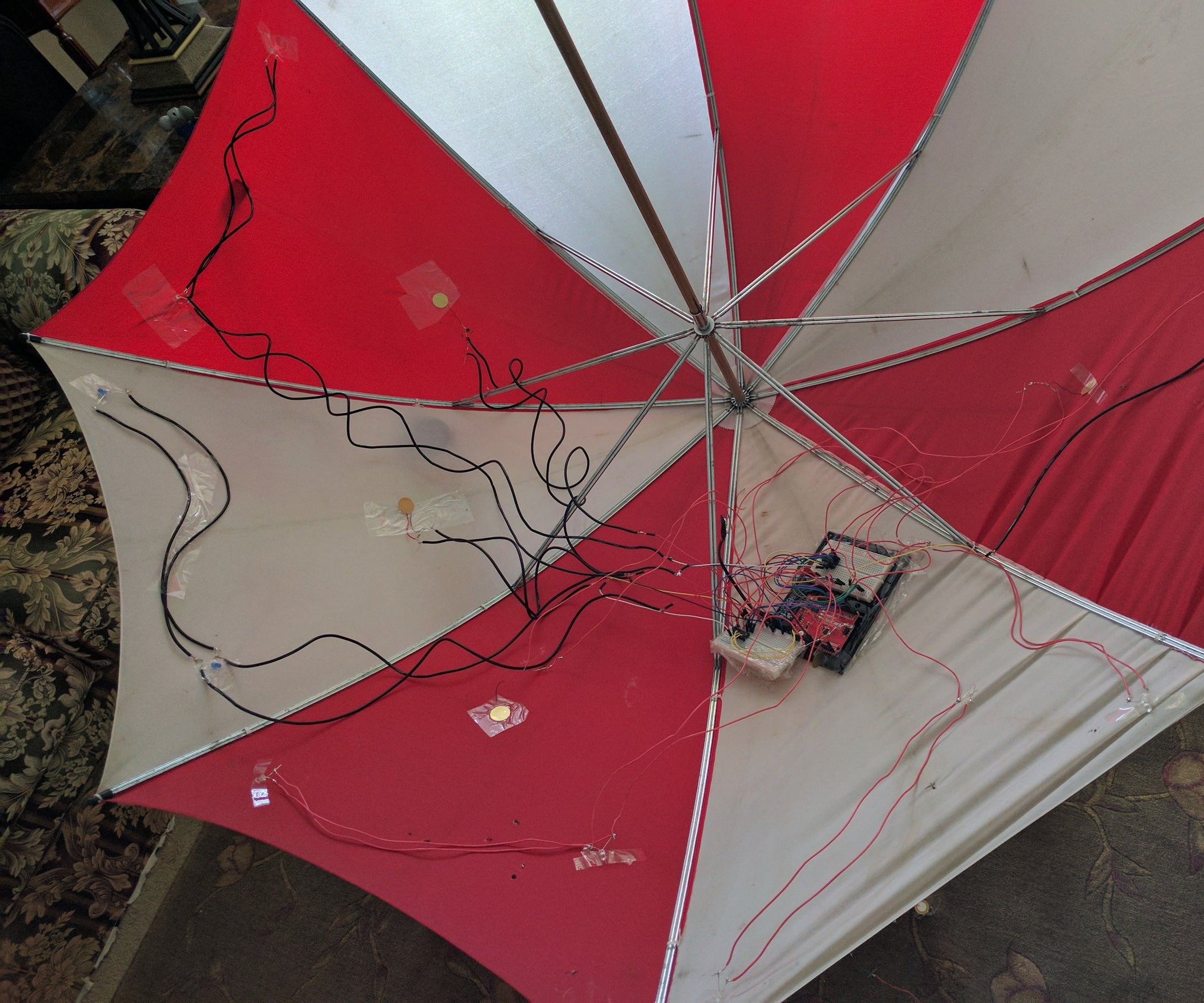 Rain Sensing Light Up Umbrella 5 Steps (with Pictures) Instructables