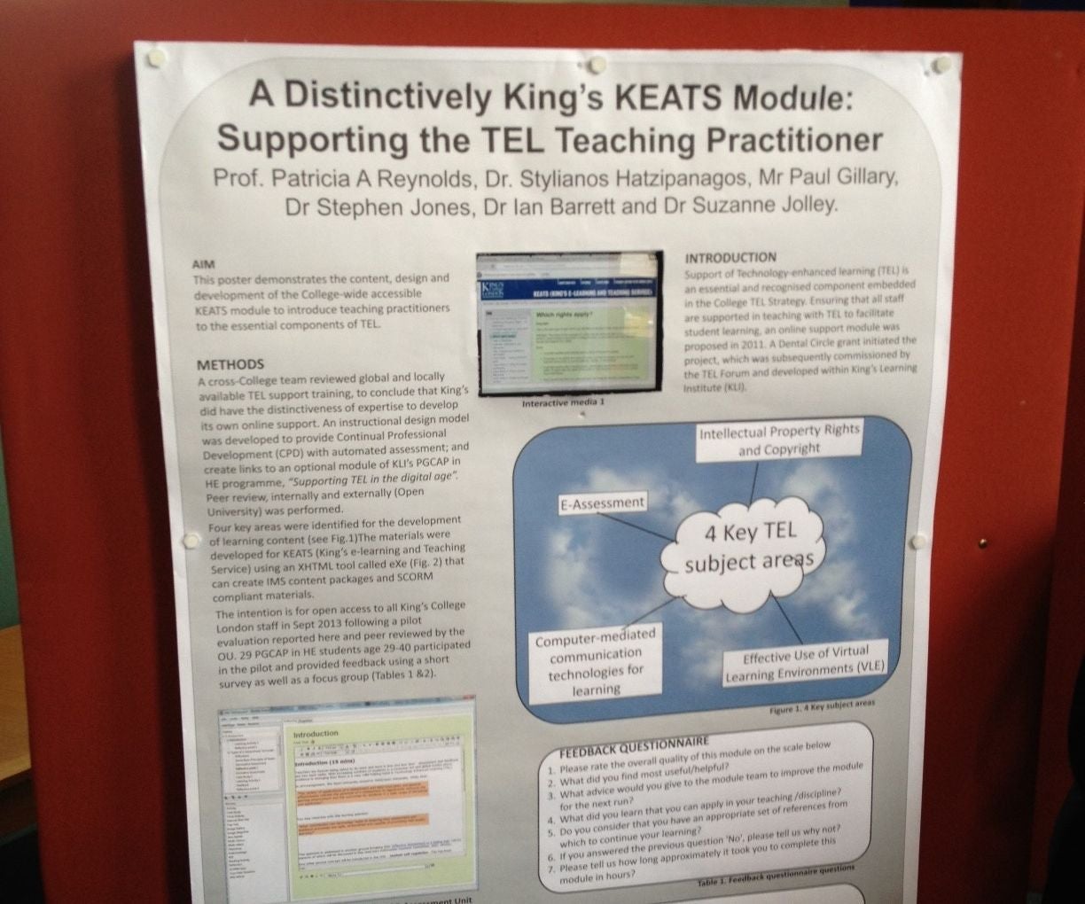What is the general rule for the minimum font size for text used for a poster presentation? apa image